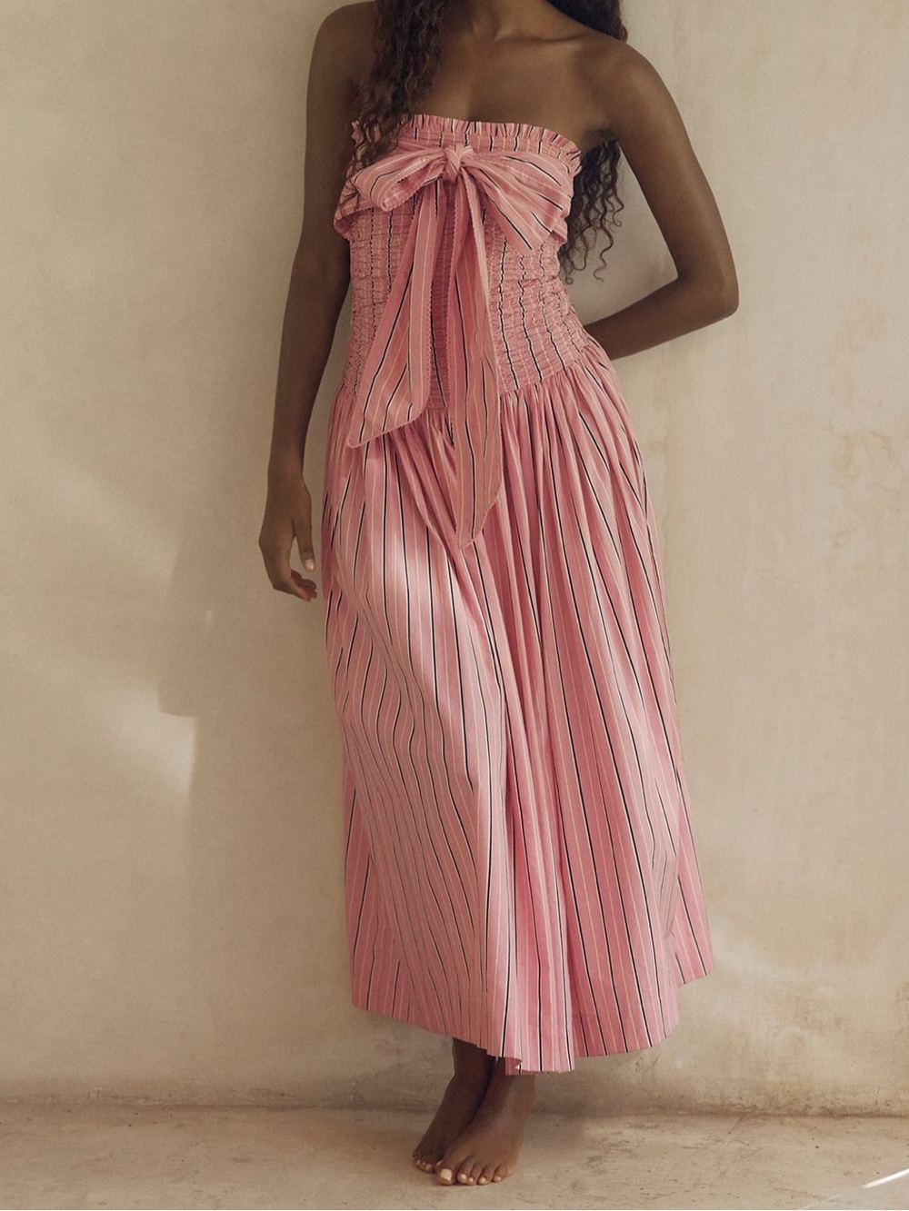 Mia Smocked Midi Dress